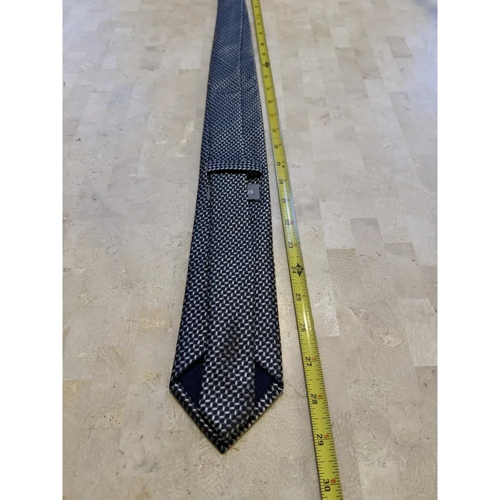 Michael‎ Kors Metallic Tie Black Silver 60
